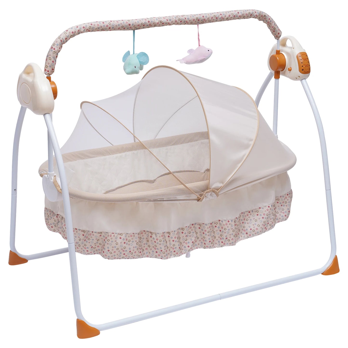 Balancelle bebe electrique confort avec moustiquaire beige