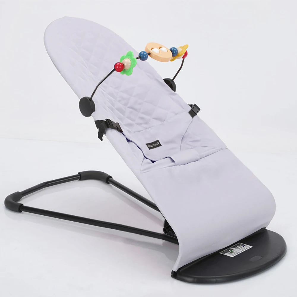 Transat_bebe pliable gris