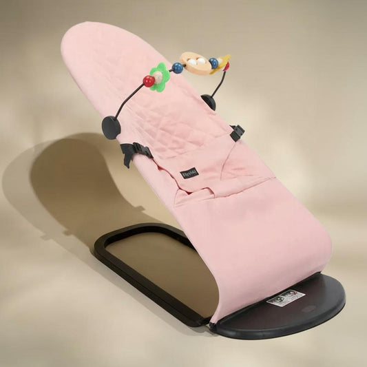 Transat bébé pliable rose