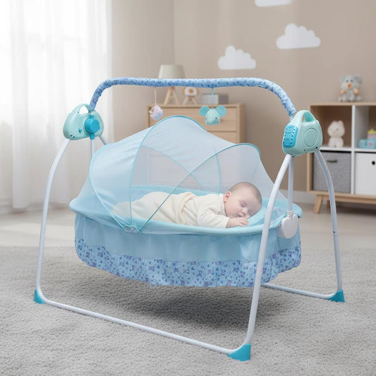 Balancelle bébé électrique confort bleu
