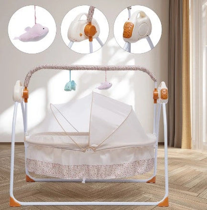 Balancelle bébé confort avec moustiquaire beige