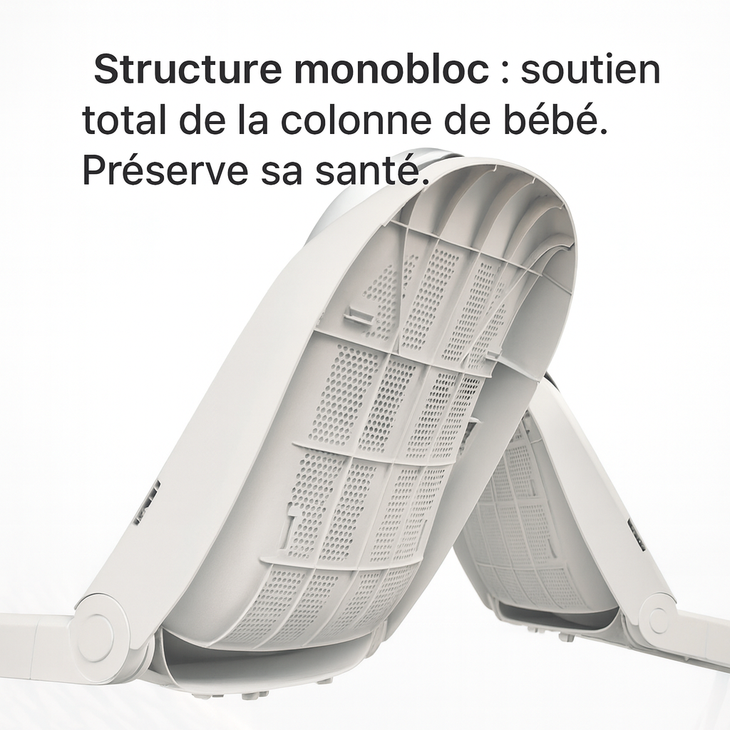 Balancelle bébé électrique 3-en-1 blanc