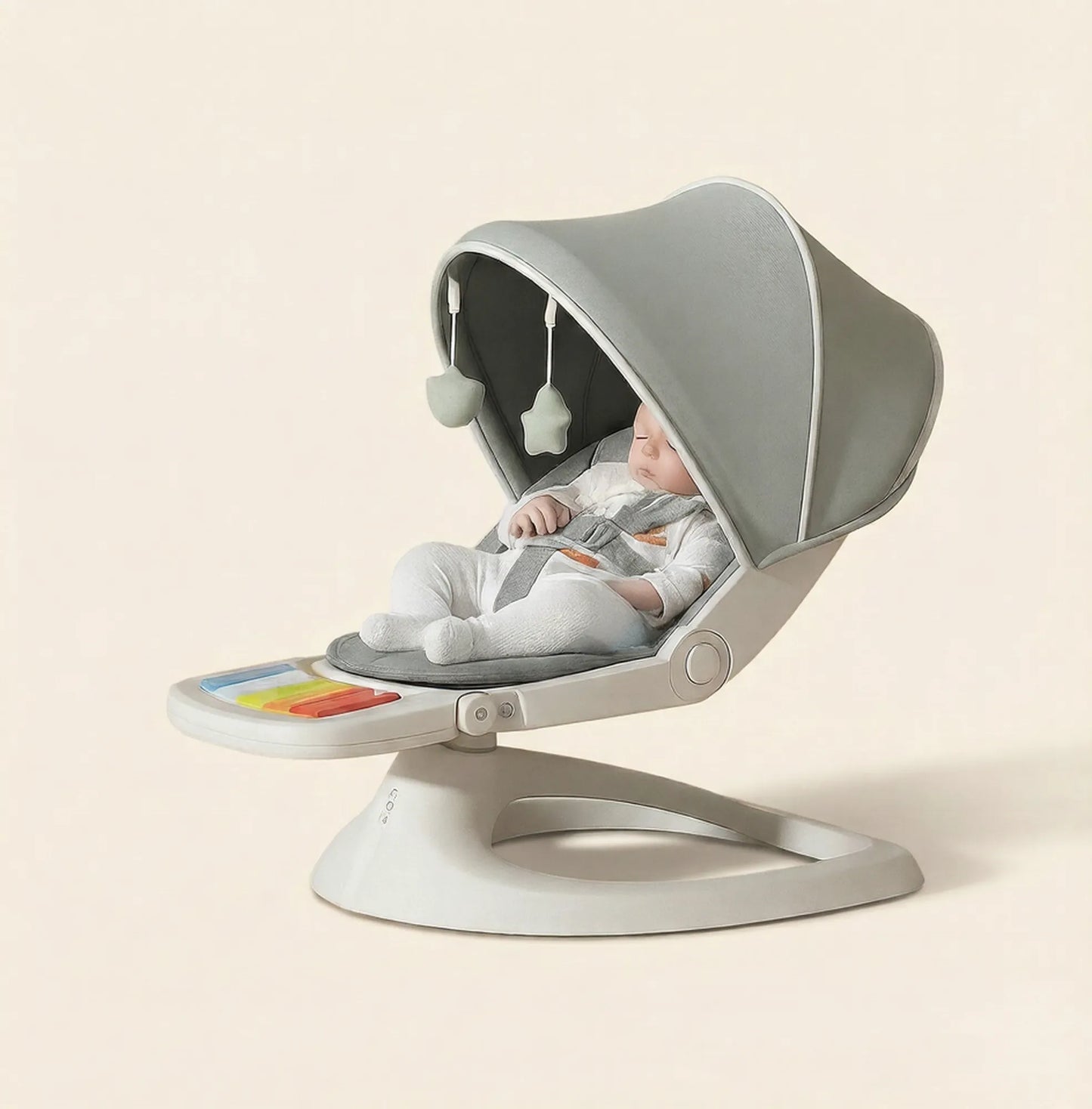 Balancelle bébé électrique 3-en-1 gris