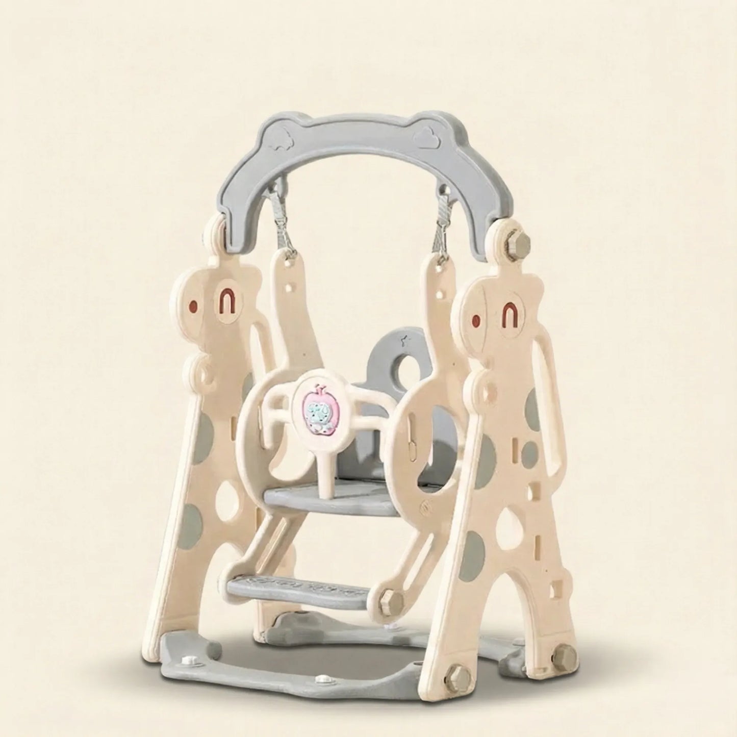 Balancelle bébé Girafe gris avec son