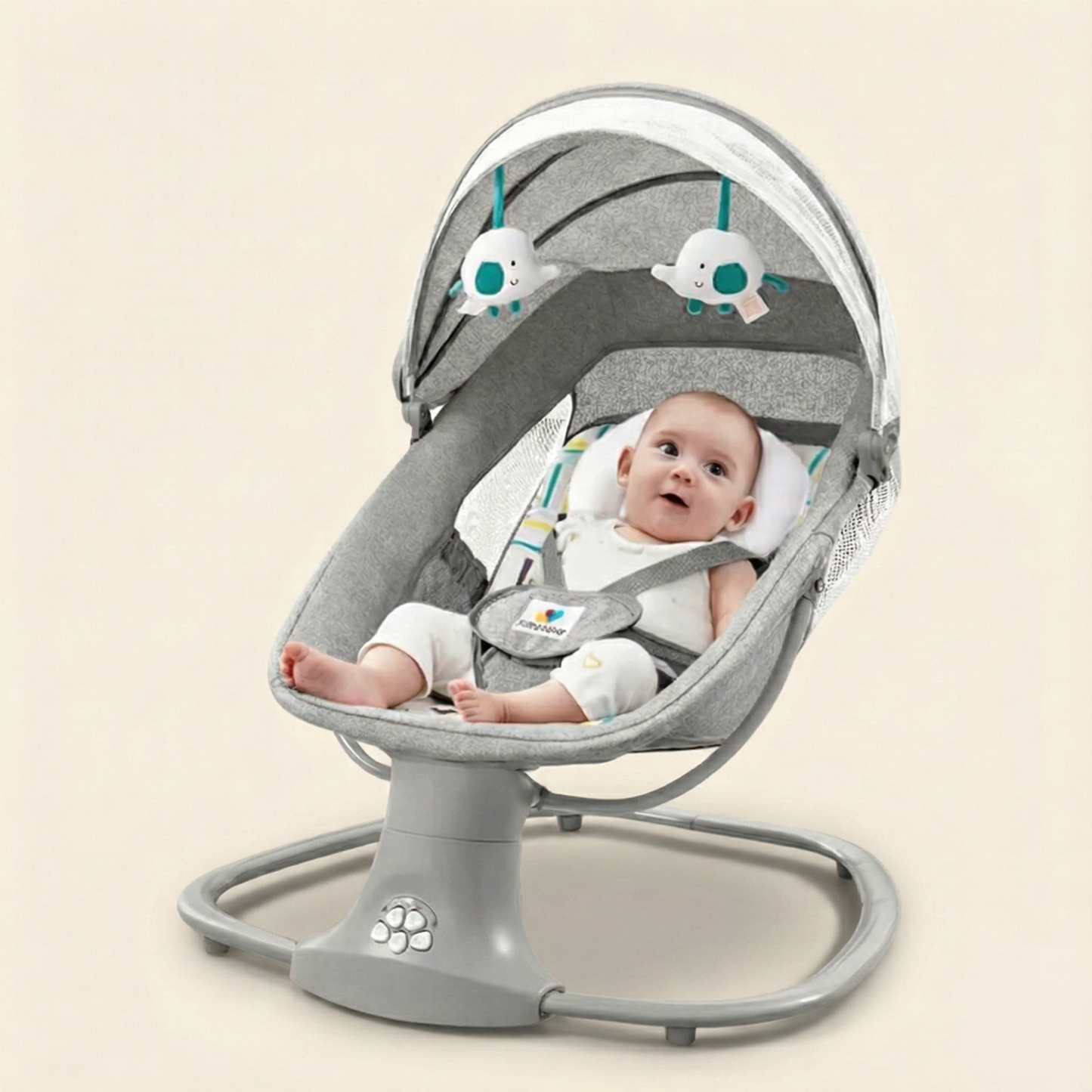 Transat bébé électrique gris foncé