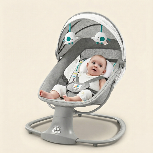 Transat bébé électrique gris foncé