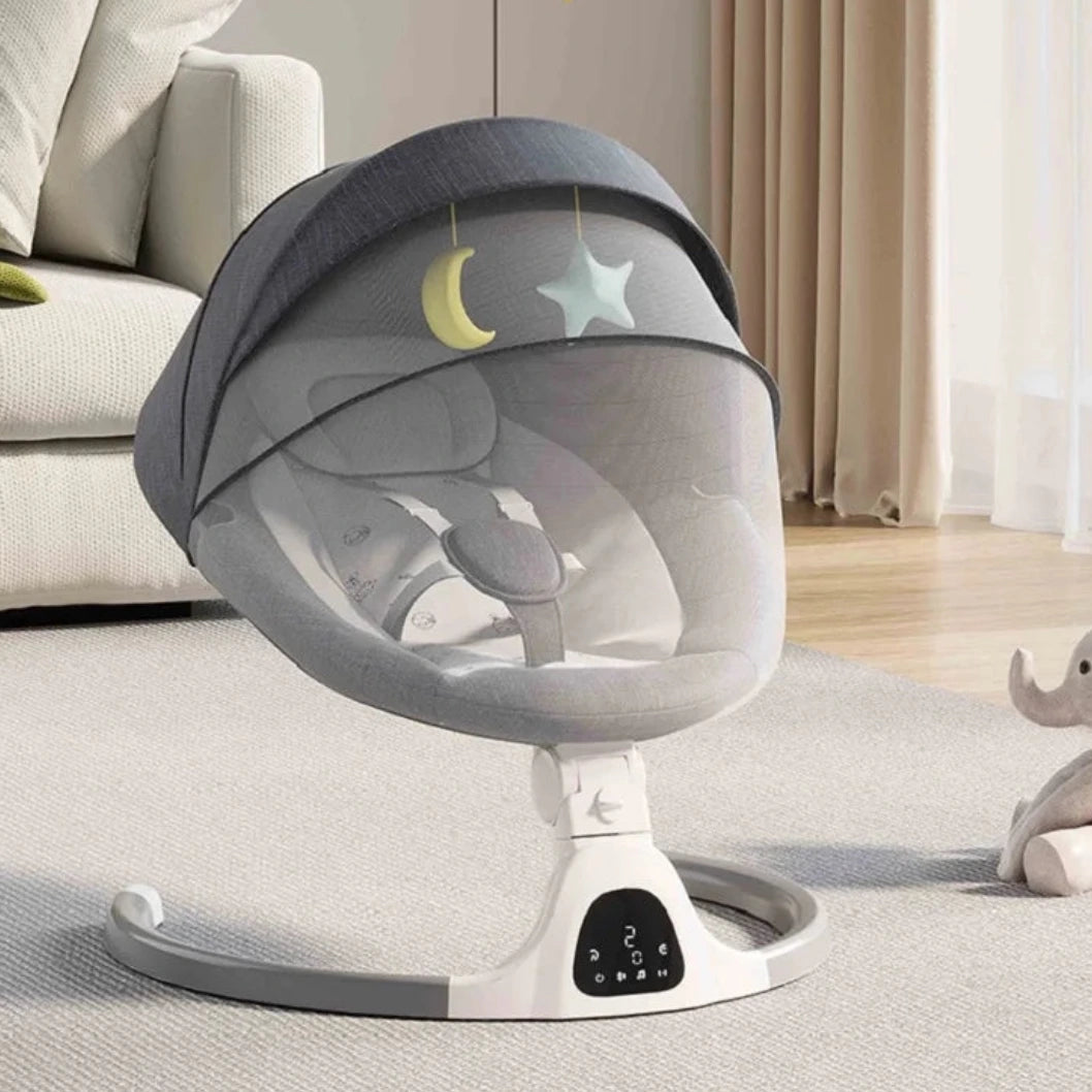 Transat bébé électrique avec moustiquaire et télécommande