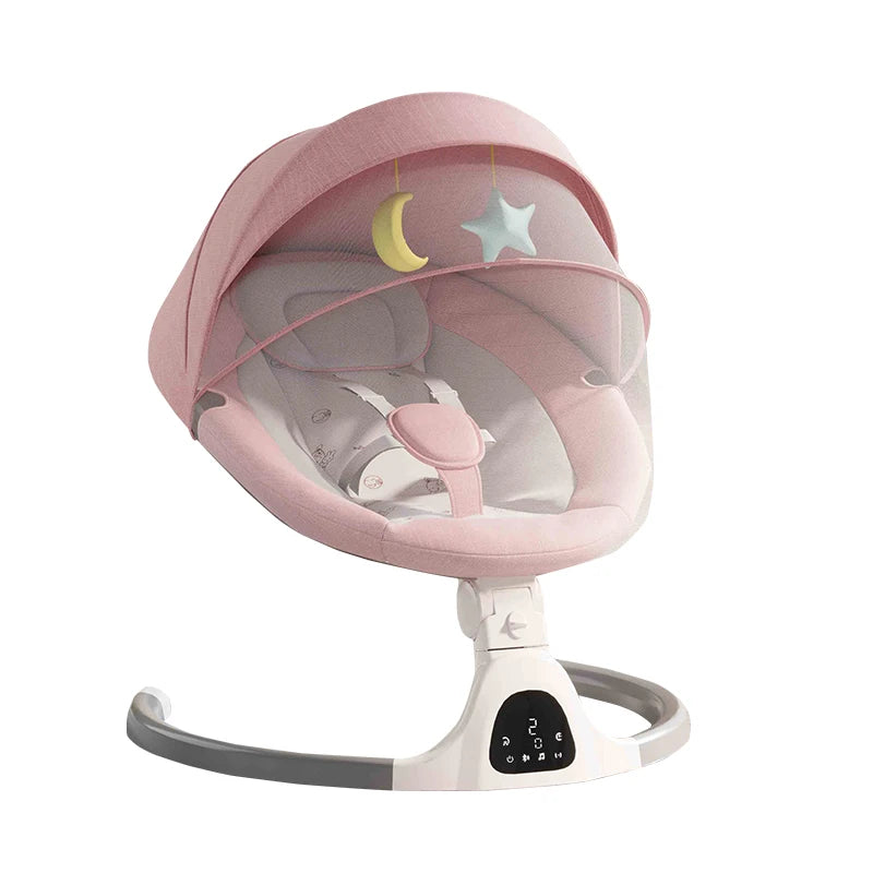 Transat bebe electrique avec telecommande rose