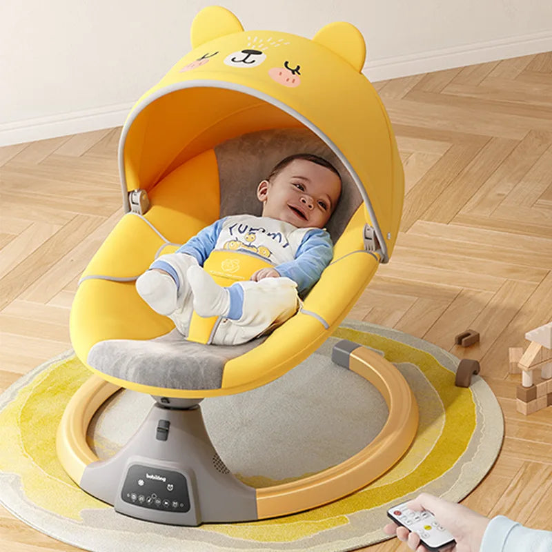 Transat bebe electrique jaune