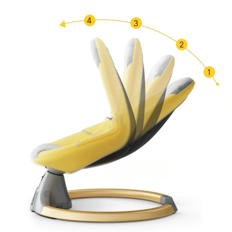 Transat bebe jaune inclinable