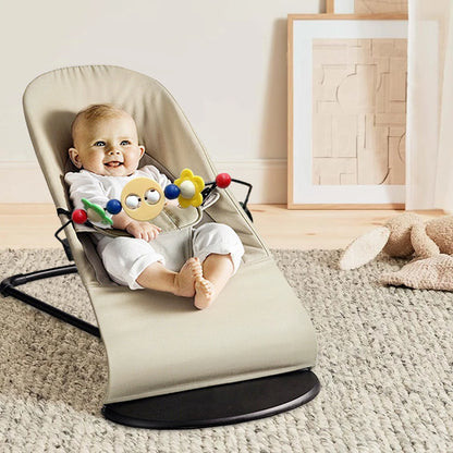 Transat bébé pliable avec inclinaison réglable et arche de jeux