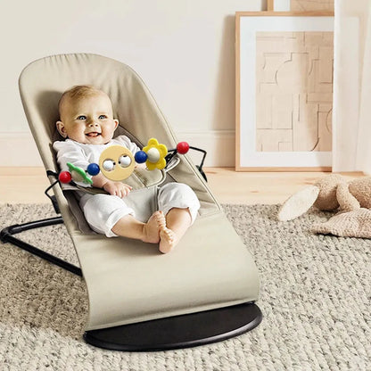 Transat bébé pliable avec inclinaison réglable et arche de jeux
