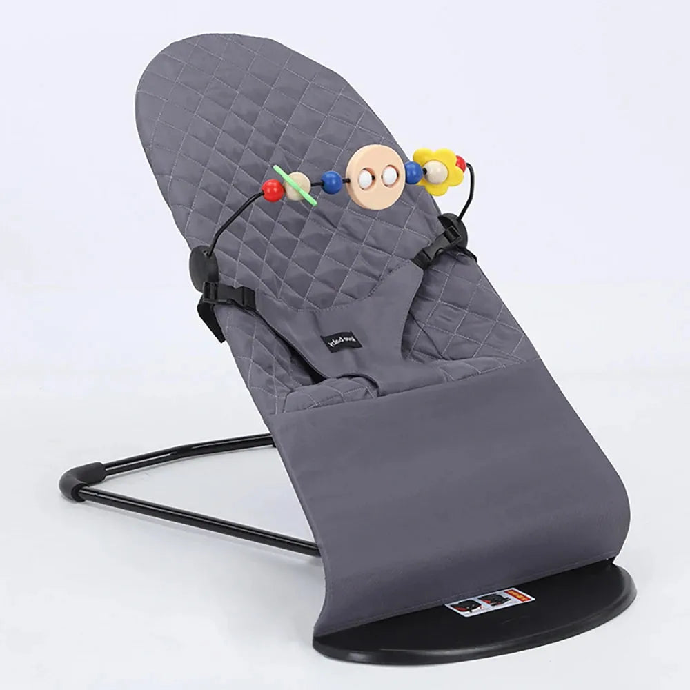 Transat_bebe pliable beige gris
