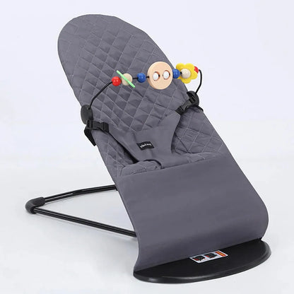 Transat_bebe pliable beige gris