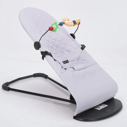 Transat_bebe pliable gris