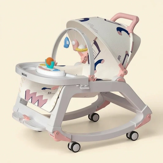 Balancelle bébé évolutif 5 en 1 rose