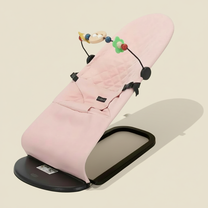 Transat bébé pliable rose