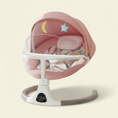 Transat bébé électrique rose