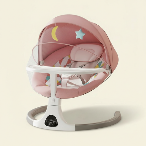 Transat bébé électrique rose