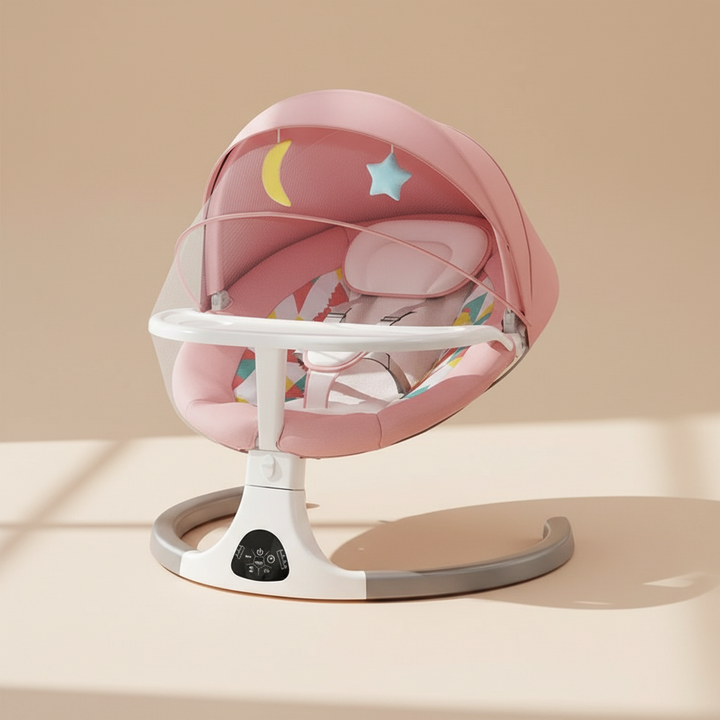 Transat bébé électrique rose