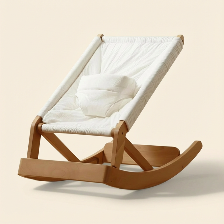 Balancelle bébé en bois naturel