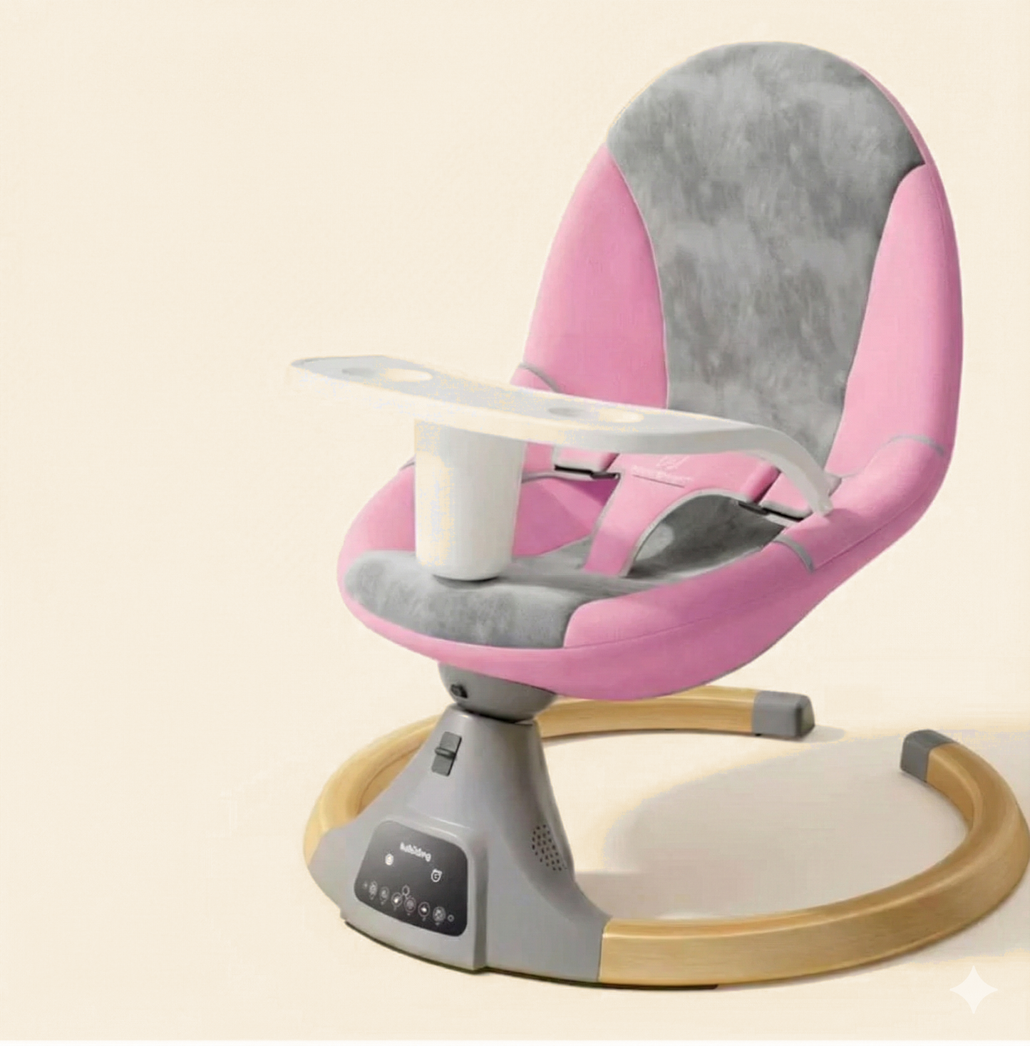 Transat bébé électrique multifonction rose